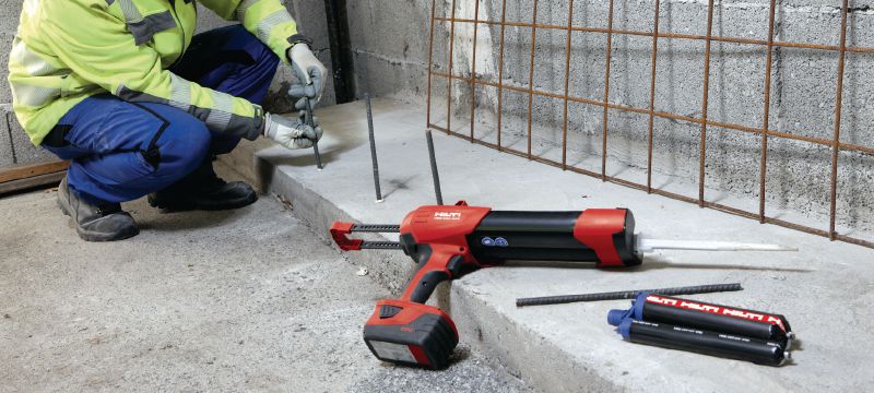 HIT-HY 170 Mortelanker Hoogwaardig injecteerbare hybride mortel en alledaagse goedkeuringen voor achteraf geplaatste wapening en ankers in beton en metselwerk Toepassingen 1