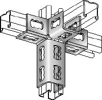 MQV-4-3 hoekverbinder Verzinkte railverbinder voor driedimensionale structuren