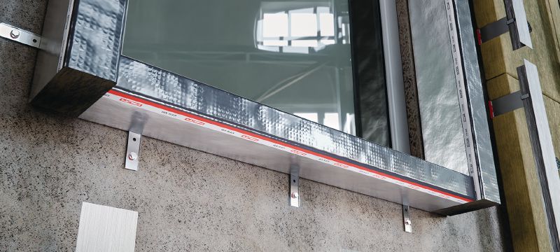 CFS-VB E60 holtebarrière 25mm luchtspleet Voorgevormde brandholte barrière voor bekleding van regenscherm met 60 minuten brandintegriteit en luchtspleten tot 25 mm Toepassingen 1