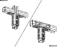 MQN-2D-F-railverbinder Thermisch verzinkte railverbinder voor tweedimensionale structuren