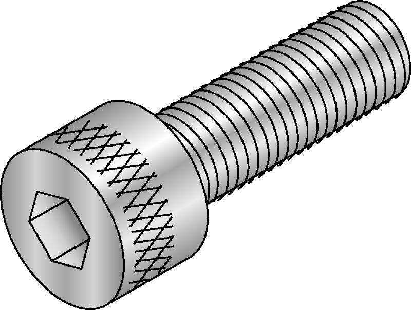 Vis à tête cylindrique à six pans creux DIN 912 galvanisée Vis à tête cylindrique à six pans creux conforme à DIN 912