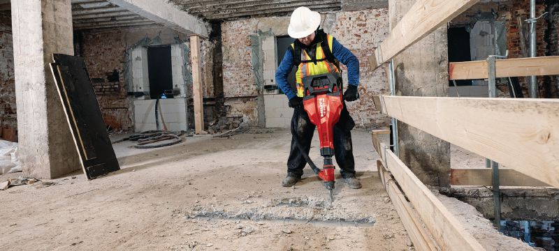 TE 2000-22 Snoerloze drilboor Krachtige en lichte drilboor op batterij voor het slopen van beton en ander afbraakwerk (Nuron accuplatform) Toepassingen 1