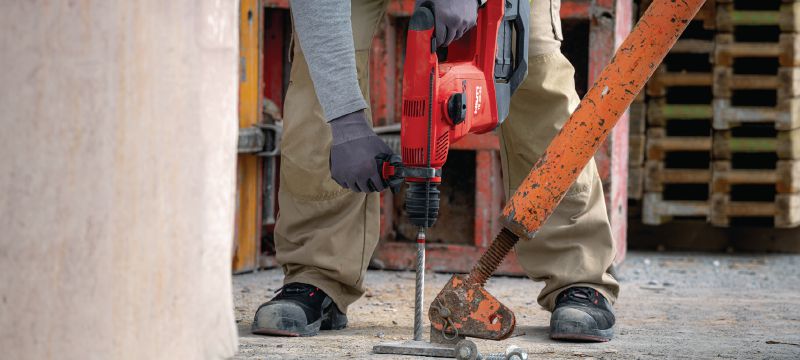 TE-CX (SDS Plus) Metrische hamerboor Ultieme SDS Plus (TE-CX) hamerboor met 4 hardmetalen snijkanten voor het boren van ankergaten in gewapend beton Toepassingen 1