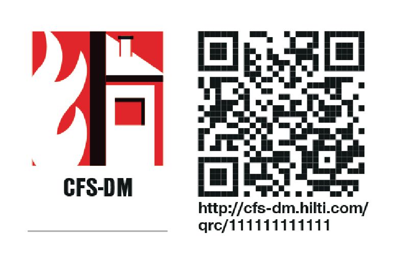 Identification sticker QR (500) small 