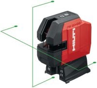 Laser ligne transversal et vertical de haute précision PM 20-CGE Laser combiné à faisceau vert de haute précision avec 2 lignes et 5 points pour l'aplomb, le nivellement, l'alignement et l'équerrage