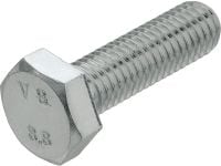 A4-zeskantschroef, DIN 933 Roestvrijstalen (A4) zeskantschroef conform DIN 933