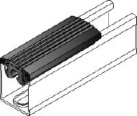 Insert en caoutchouc de rail MQZ-RI Insert en caoutchouc de rail pour l'insonorisation