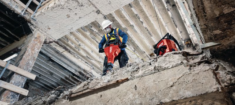 TE 2000-22 Snoerloze drilboor Krachtige en lichte drilboor op batterij voor het slopen van beton en ander afbraakwerk (Nuron accuplatform) Toepassingen 1