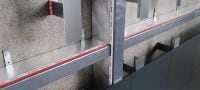 CFS-VB E60 holtebarrière 25mm luchtspleet Voorgevormde brandholte barrière voor bekleding van regenscherm met 60 minuten brandintegriteit en luchtspleten tot 25 mm Toepassingen 2