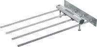 Rail pour fers d'armature de dessus de dalles pour les angles HAC Rails d'ancrage coulés de taille et longueur standard pour les applications d'angle de dessus de dalle