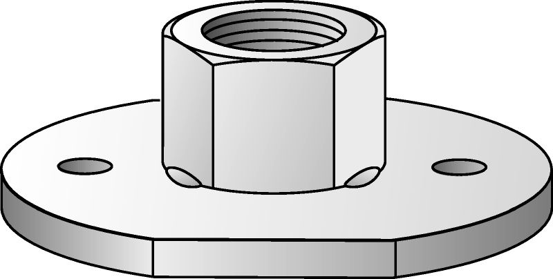 MGL 3 Platine légère galvanisée pour fixer les tiges filetées dans les espaces restreints