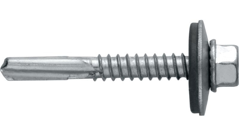 S-MD55Z Zelfborende metaalschroeven Zelfborende schroef (verzinkt koolstofstaal) met sluitring van 16 mm voor dikke bevestigingen van metaal op metaal (tot 15 mm)