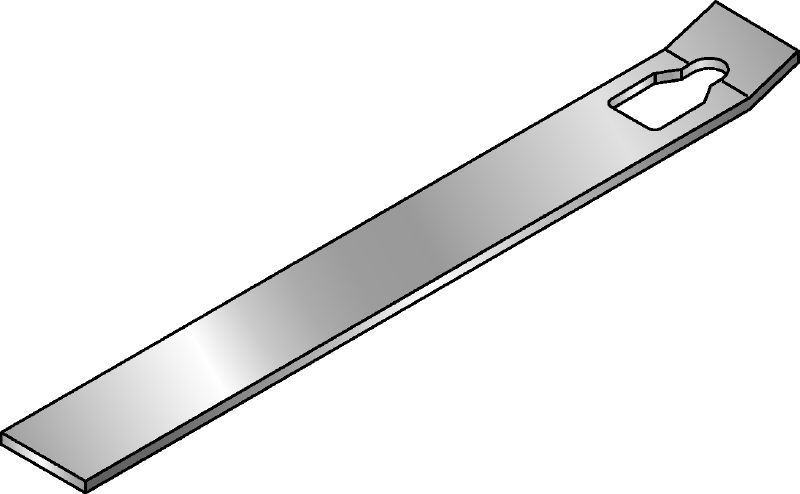 MQT-S Éclisse de sécurité galvanisée pour fixer les clips-étaux MQT-G plus solidement