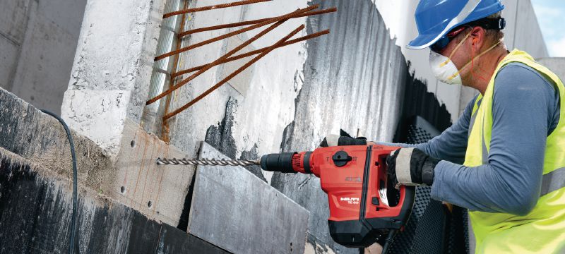 TE 60-ATC-AVR Boorhamer Veelzijdige en krachtige SDS Max (TE-Y) boorhamer voor boren in beton en beitelwerk, met Active Torque Control (AVR) en Active Vibration Reduction (ATC) Toepassingen 1