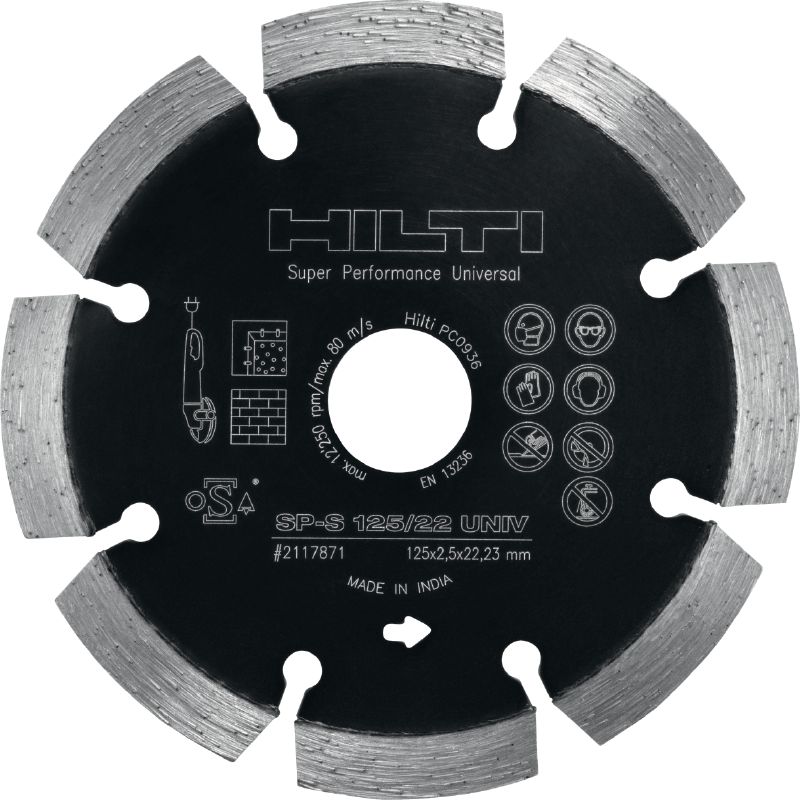 Disque diamant universel SP Disque diamant Premium pour découpe dans divers matériaux support