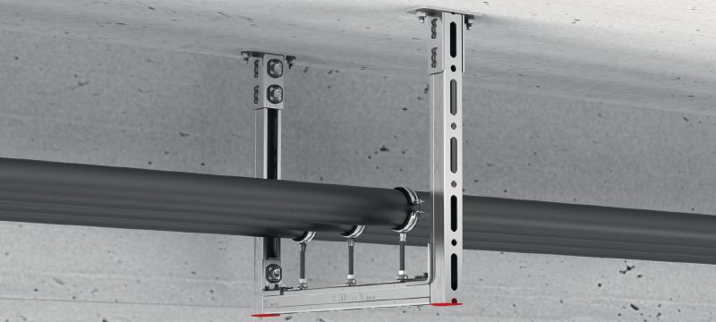 MQP-41-CP basisplaat Ultiem verzinkte voorgemonteerde railvoet voor het bevestigen van MQ-veerprofielen aan onderconstructies Toepassingen 1