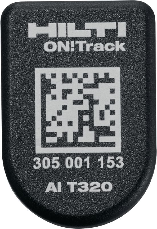 AI T320 ON!Track Bluetooth® slimme tag Duurzaam eigendomstag om de locatie van bouwmaterieel te traceren en op te vragen via het Hilti ON!Track-traceersysteem. Optimaliseer uw voorraad en bespaar tijd door efficiënter beheer.