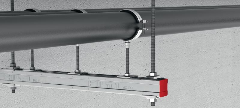 MQZ-P basisplaat Verzinkte railplaat voor bevestiging van trapezes en ankers Toepassingen 1